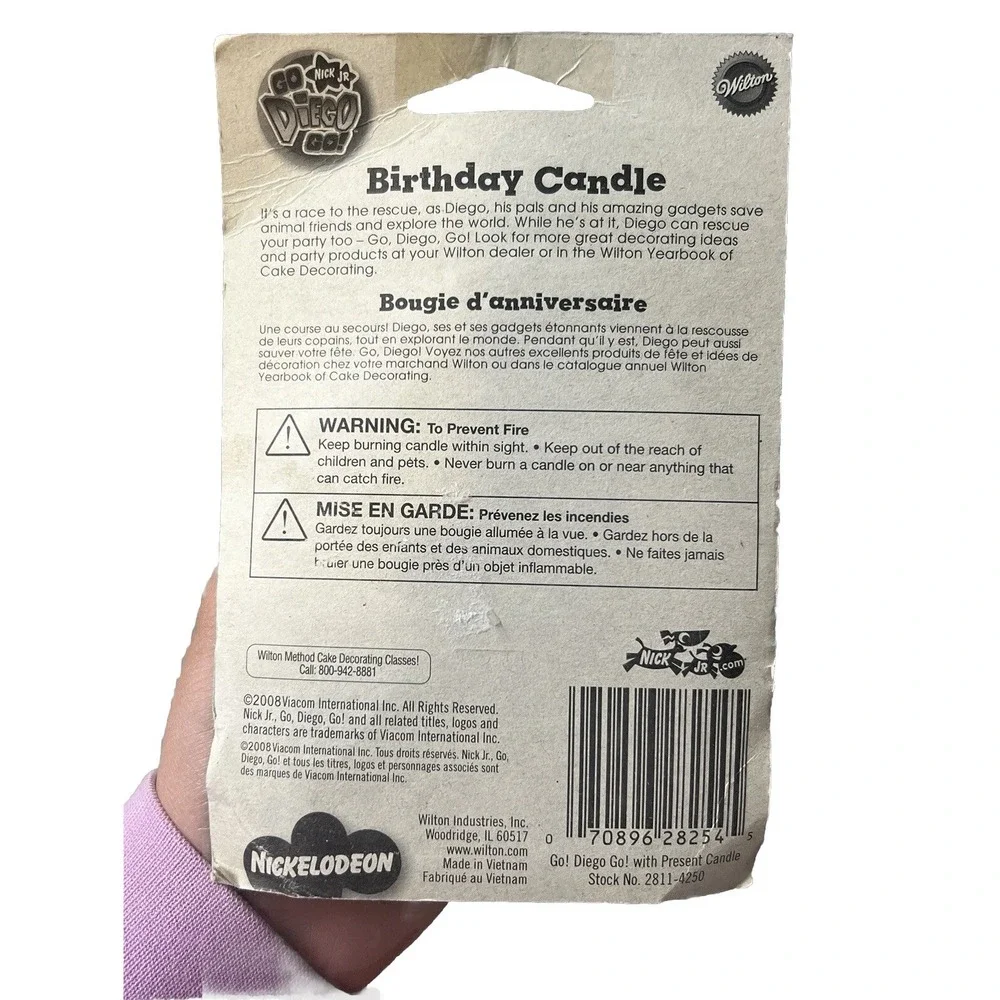 Go Diego Go Figure Birthday Cake Candle Nick Jr 2008
